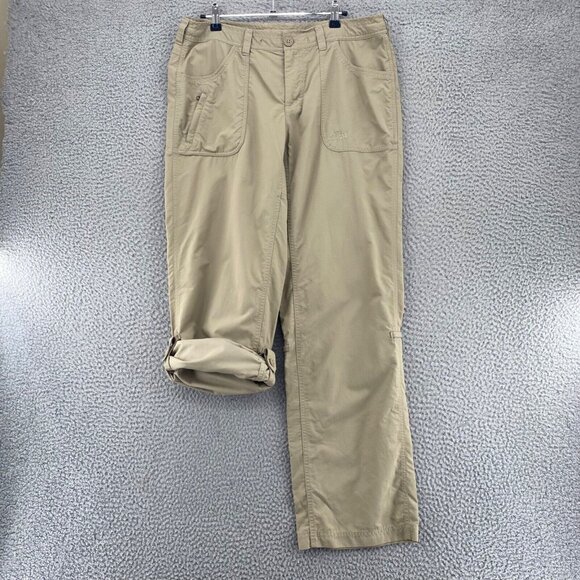 The North Face Pants Womens 10 Horizon II Khaki Convertible Utility Outdoor UPF* - Picture 2 of 16